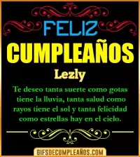 GIF Frases de Cumpleaños Lezly